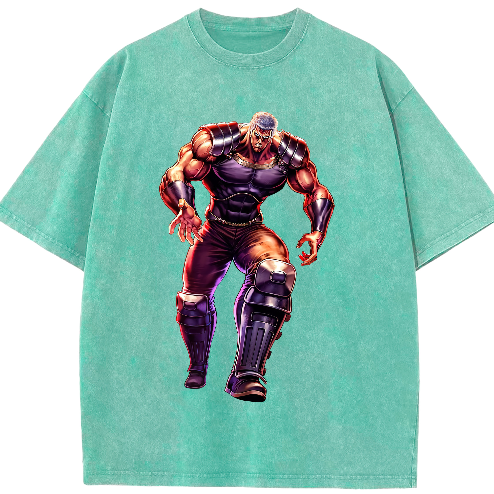 （画像用） 北斗の拳 Fist of the North Star 綿100% ヴィンテージ風 半袖Tシャツ（フロントプリント）